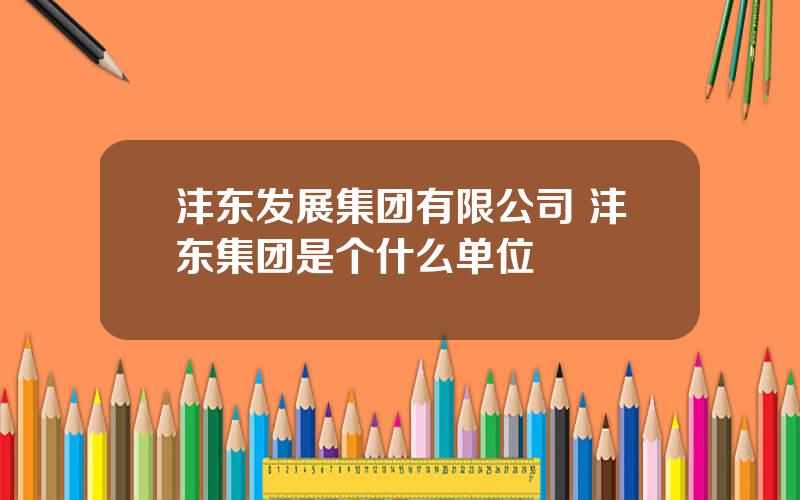 沣东发展集团有限公司 沣东集团是个什么单位